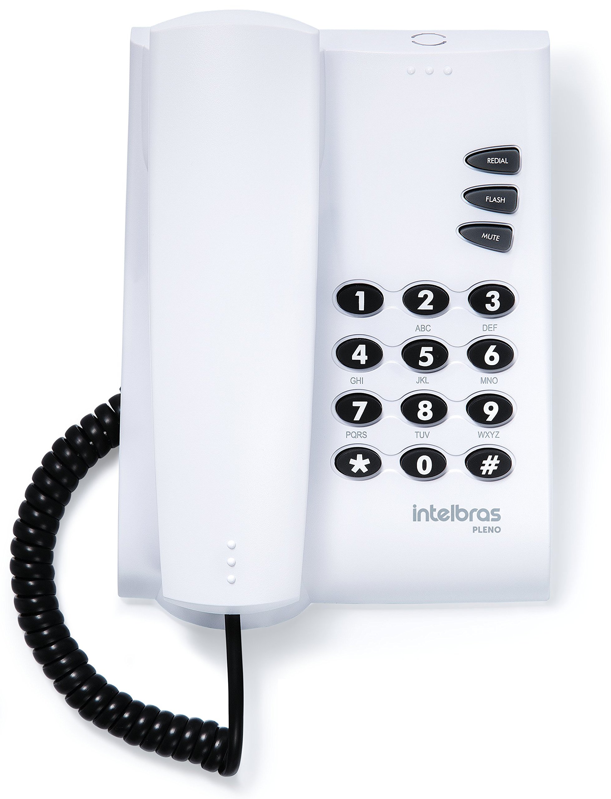 Telefone pleno com chave com fio cinza ártico 4080058 Intelbras